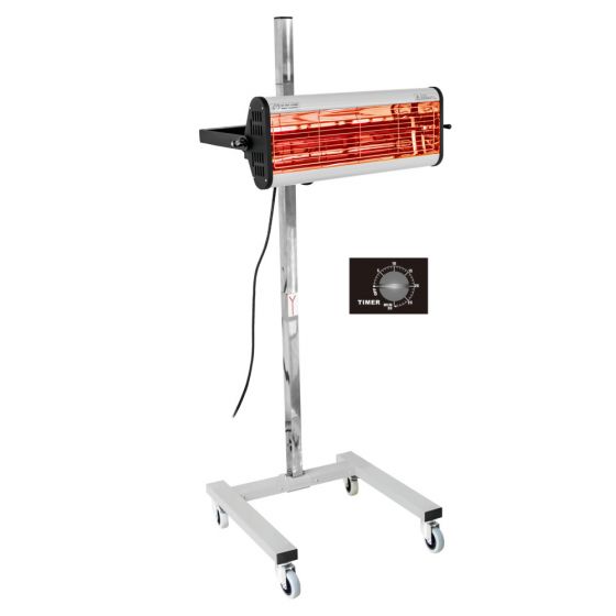 B-TEC® IR-X1 Kurzwelliger Infrarotstrahler mit einem Strahlerfeld, 230 V