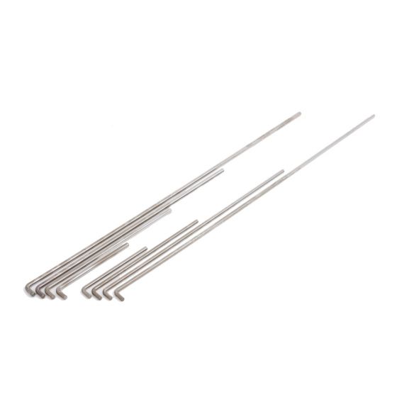 Carbon Zugstangensatz 4 Stück, 155 / 260 / 455 / 700 mm