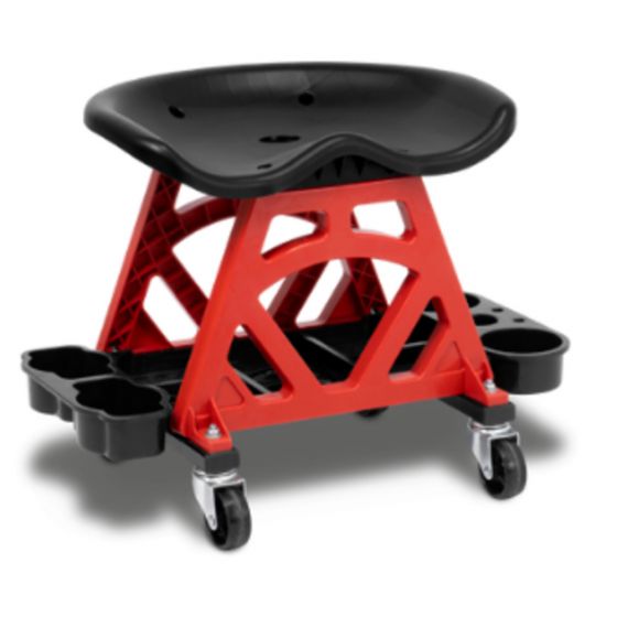 Ergonomischer Hocker für Karosseriearbeiten