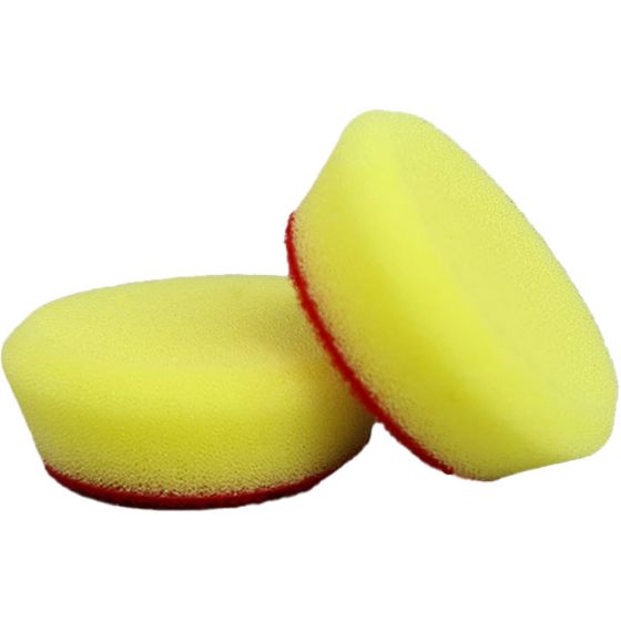 VISOMAX Polierschwamm gelb, medium, Ø 50 / 15 mm, 2 Stück