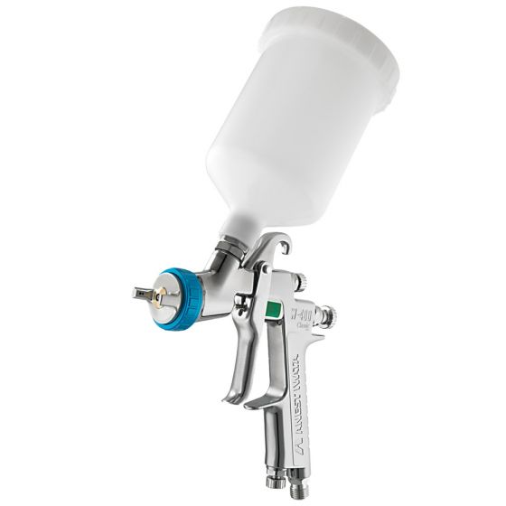 ANEST IWATA W-400 WB2 Basislack, Pro Kit Karton komplett mit Luftkappe/Düse/Nadel und 600 ml Fließbecher