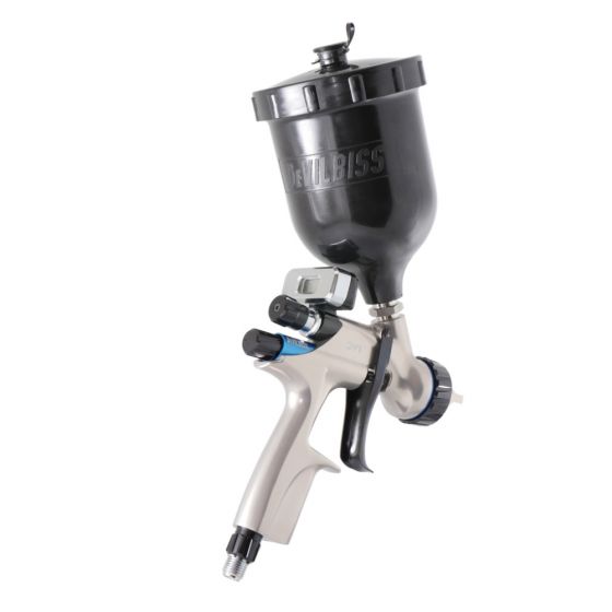 DeVilbiss® DV1 Lackierpistole mit Becher, mit Digitalmanometer