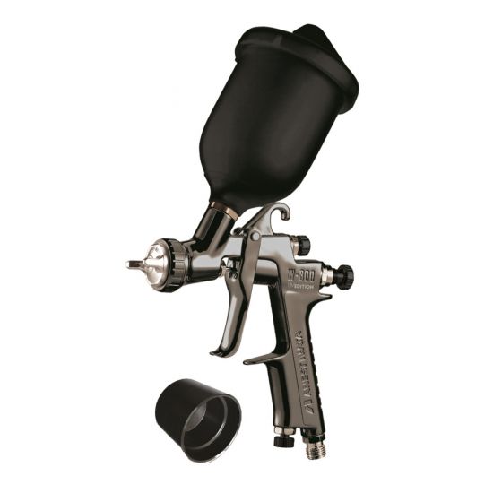 ANEST IWATA W-300 WB UV ø 1,2 Pro Kit mit Luftkappe/Düse/Nadel und 200 ml Fließbecher