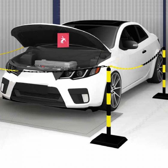 Axalta Absperr-Set Elektro Auto