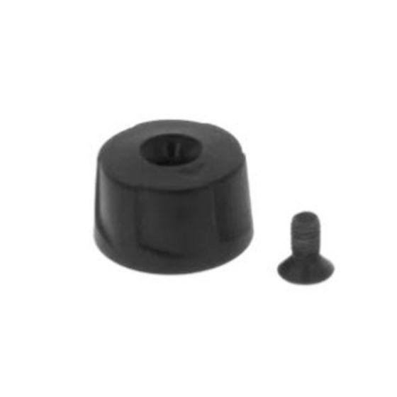 Control knob with screw